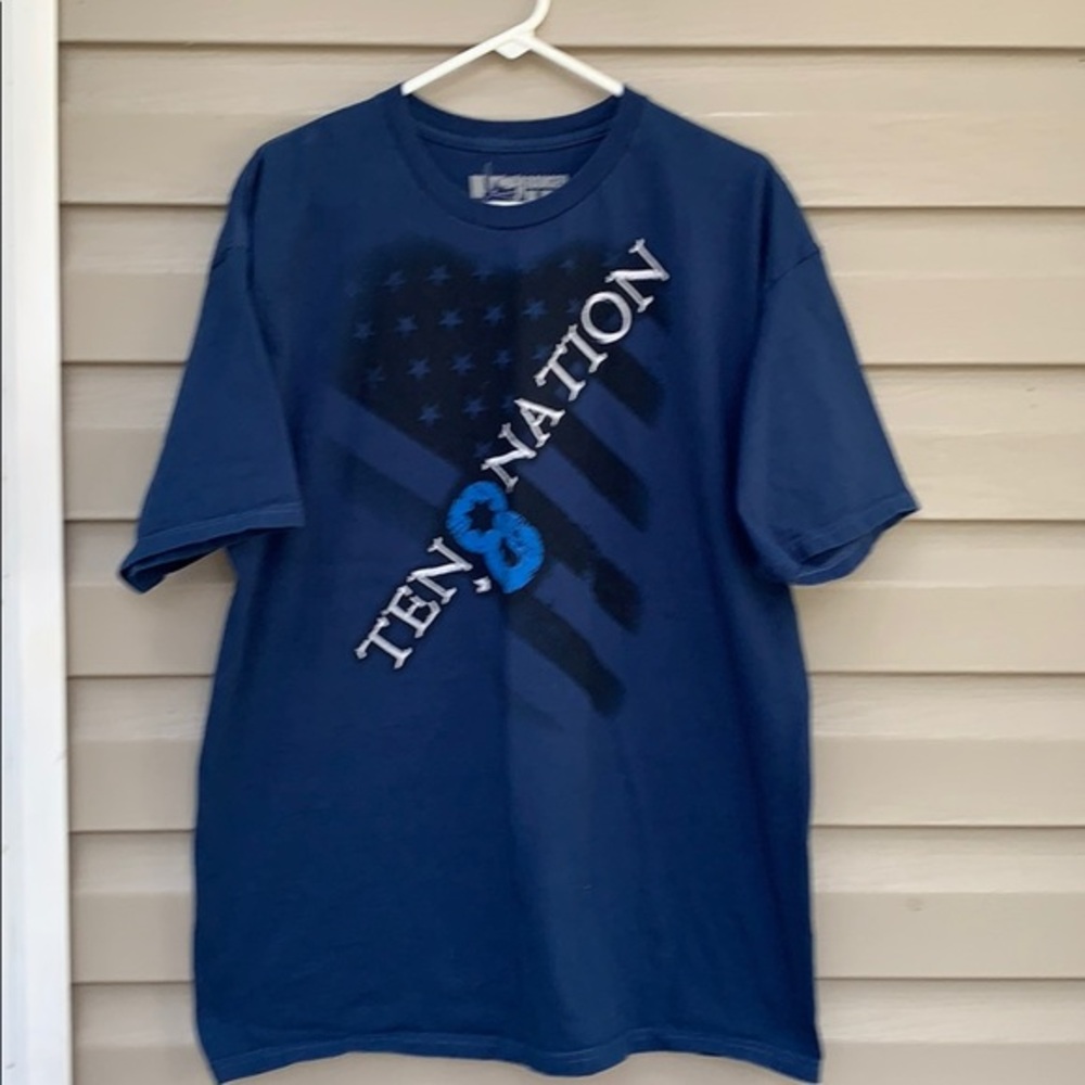 Ranger Up men’s blue,black&white short sleeve tee $5/25